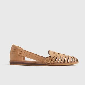 Quince 100% Leather Huarache Flat Sz 8
